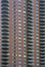 Skyscraper with apartments for rent, New York City, USA