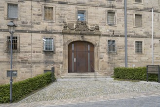 Entrance, Prison, Obere Altstadt, Kronach, Upper Franconia, Franconia, Bavaria, Germany