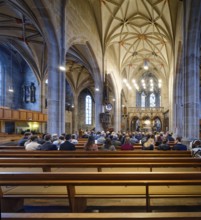 Monastery church, Bebenhausen Abbey, former Cistercian abbey, monastery complex, interior, OT
