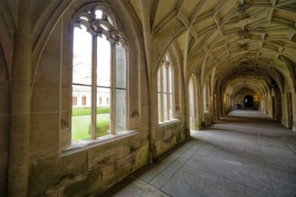 Cloister, interior view, Bebenhausen Abbey, former Cistercian Abbey, monastery complex, church, OT