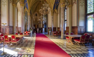 Count's Hall and Imperial Hall, Hohenzollern Castle, ancestral home of the House of Hohenzollern,