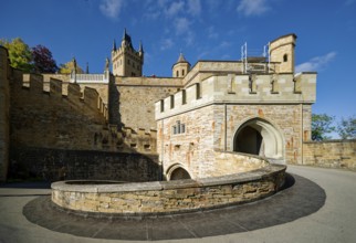 Eagle Tower and part of the fortification, Hohenzollern Castle, ancestral home of the House of