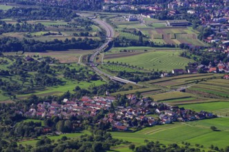 Picturesque scenery on the eaves of the Swabian Jura near Olgafels on Rossfeld in Metzingen-Glems,