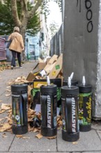 Empty cartridges filled with N2O, nitrous oxide gas, called laughing gas, officially it serves as a