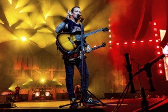 Michael Poulsen, singer and guitarist from Volbeat as part of the Greatest Of All Tours Worldwide