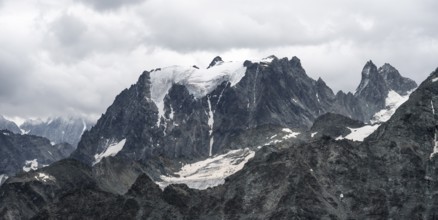Aiguille Blanche de Peuterey, summit in the Mont Blanc massif, Italy