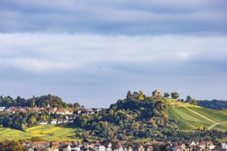 Grave chapel on the Württenberg in Stuttgart-Rotenberg with vineyards. The mausoleum, designed by