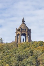 Kaiser-Wilhelm-Denkmal, Wald, Porta Westfalica, North Rhine-Westphalia, Germany