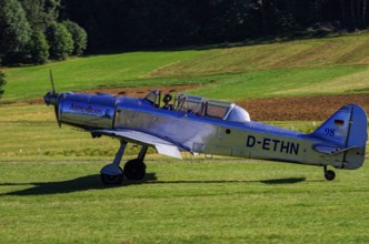 A Pilatus P-2 from Pilatus Flugzeugwerke AG with registration D-ETHN during a flight demonstration