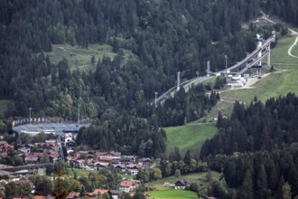 Orlen Arena Skisprungschanzen, Oberstdorf, Oberallgäu, Allgäu, Bavaria, Germany