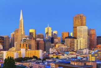 Financial district skyline, San Francisco, California, USA