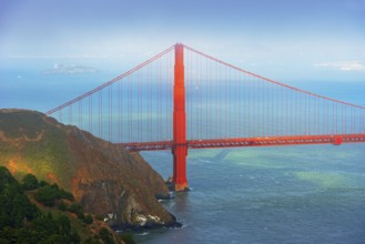 View of Golden Gate Bridge, San Francisco, California, USA