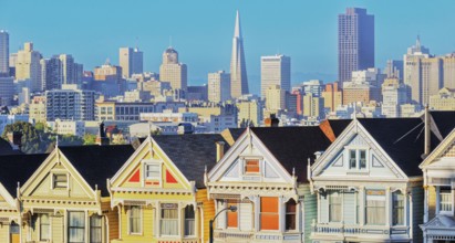 The Painted Ladies, Alamo Square, San Francisco, California, USA