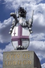 Dragon border marker of the city of London, England, Great Britain