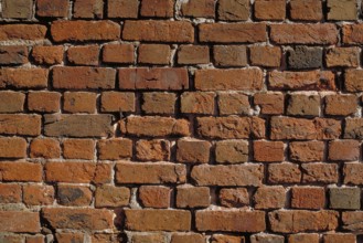 Old brick wall, London, England, Great Britain