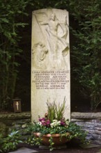 Grave of Konrad Adenauer and the Adenauer family at the Rhöndorfer Waldfriedhof, Bad Honnef, North