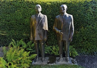De Gaulle and Adenauer statues in the garden of Adenauer's House, Federal Chancellor Adenauer House