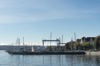 State capital Kiel, marina, shipyards, German Naval Yards, cranes, dry dock, Institute for World
