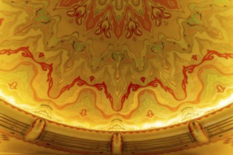 Foyer of the Tuschinski Theatre, Pathé Tuschinski, traditional cinema in the Art Deco style of the