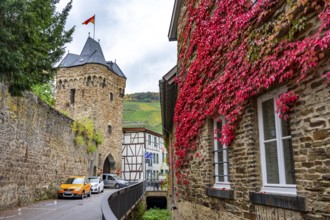 The old town of Ahrweiler, renovated, restored, partly rebuilt after the flood in the Ahr Valley in