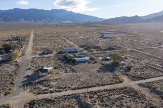 Round Mountain, Nevada - The remains of the town of Round Mountain, which has lost most of its