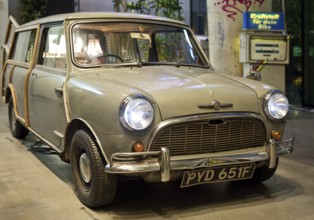 Entrance area to Monkey Bar with old Trabi as decoration, Charlottenburg, Berlin, Germany
