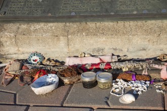 Canton, South Dakota - Remembrances left at a marker listing the names of 120 patients at the