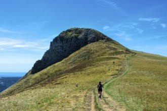 Auvergne Volcanoes Regional Park. La Banne d'Ordanche culminate at 1515m . Puy de Dome. Auvergne