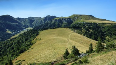 Auvergne Volcanoes Regional Park. The Sancy Massif, Puy de Dome. Auvergne Rhone Alpes. France