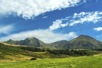 Valley of salt fountains in Puy de Dôme. Massif of Sancy, Auvergne Volcanoes Natural Regional Park.