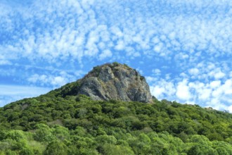 Valbeleix village. La Roche Nité. Auvergne Volcanoes Regional Park. Puy de Dome. Auvergne Rhone
