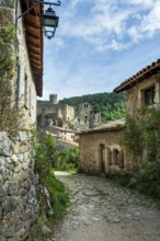 Saint Andre de Chalencon village. Street of Chalencon. Haute Loire. Auvergne Rhone Alpes. France