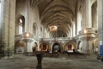 Jube of Benedicte Abbey Church of Saint Robert in La Chaise Dieu, Dept Haute Loire.
