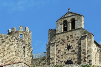 Saint Andre de Chalencon village. Chapel of Chalencon. Haute Loire. Auvergne Rhone Alpes. France
