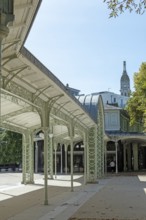 Vichy. listed as World Heritage by UNESCO. Covered gallery. Source Park. Allier. Auvergne Rhone