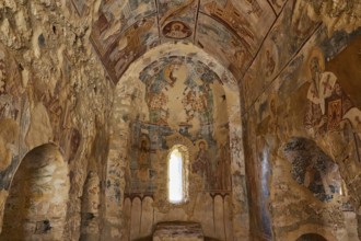 Post-Byzantine church of Agios Nikolaos from the 17th century AD, Painted frescoes in an ancient