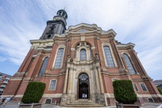 St Michael's Church, Michel, Baroque Church of St Michael, Facade, Hamburg, Hanseatic City of