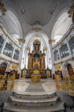 St Michael's Church, Michel, Baroque Church of St Michael, Baroque altar area with golden