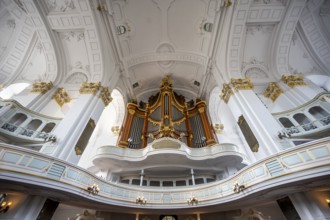 St Michael's Church, Michel, Baroque Church of St Michael, Baroque organ with golden decoration,