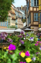 The historic old town centre of Colmar, France