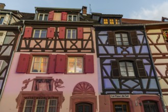Half-timbered house in Petite Venise in the old town of Colmar, France