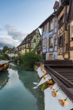 Half-timbered house in Petite Venise in the old town of Colmar, France
