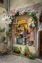 Antique shop in the old town centre of Colmar, France