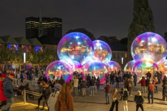 The 10th Essen Light Festival, in the city centre, second largest light art festival in Germany,