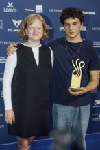 Carlo Krammling (here next to Luise von Stein) receives the award in the Best Newcomer category for