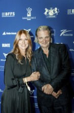 Esther Schweins and Stefan Jürgens on the red carpet at the German Acting Award ceremony at the