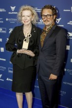 Sunnyi Melles (here next to Bastian Reiber) receives the German Acting Award 2025 for the category