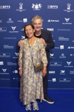 Heinrich Schafmeister with his woman Jutta Schafmeister, DEUTSCHER SCHAUSPIELPREIS 2025, Red Carpet