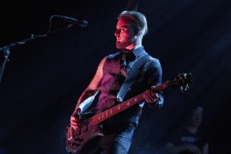 Ilja John Lappin, bass player, Mono Inc., Dark-Rock Band, D, live on Live 2025 Tour at