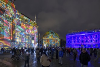 Bebelplatz, St. Hedwig's Cathedral, 21st BERLIN FESTIVAL OF LIGHTS, motto Let's Shine Together,